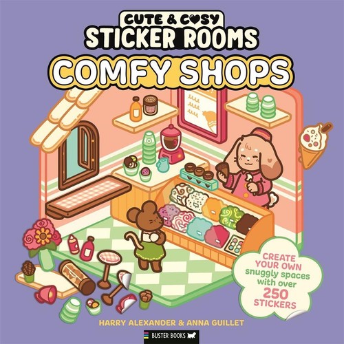 Sticker rooms comfy shops - sticker, |