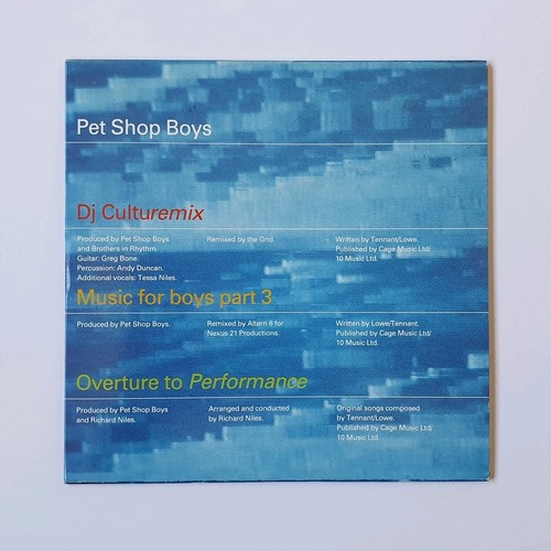 Pet shop boys culturemix 3 - pet,